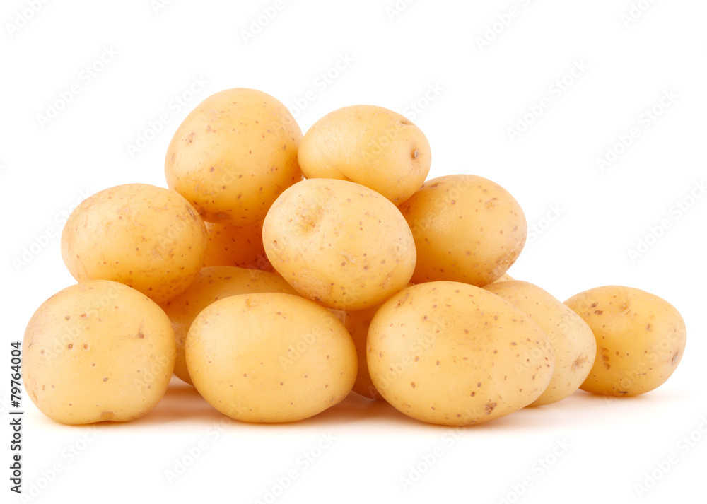 new potato tuber isolated on white background cutout new potato tuber isolated on white background cutout