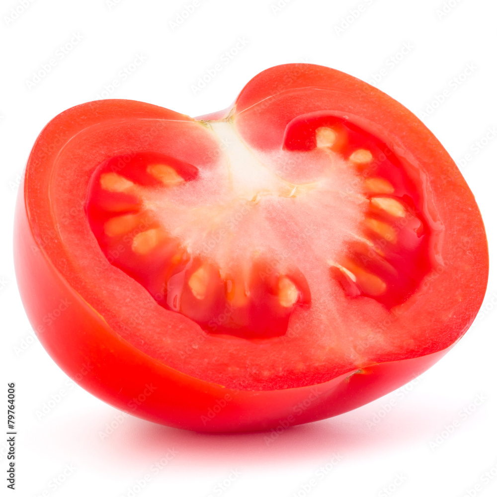 Tomato vegetable slice isolated on white background cutout Tomato vegetable slice isolated on white background cutout