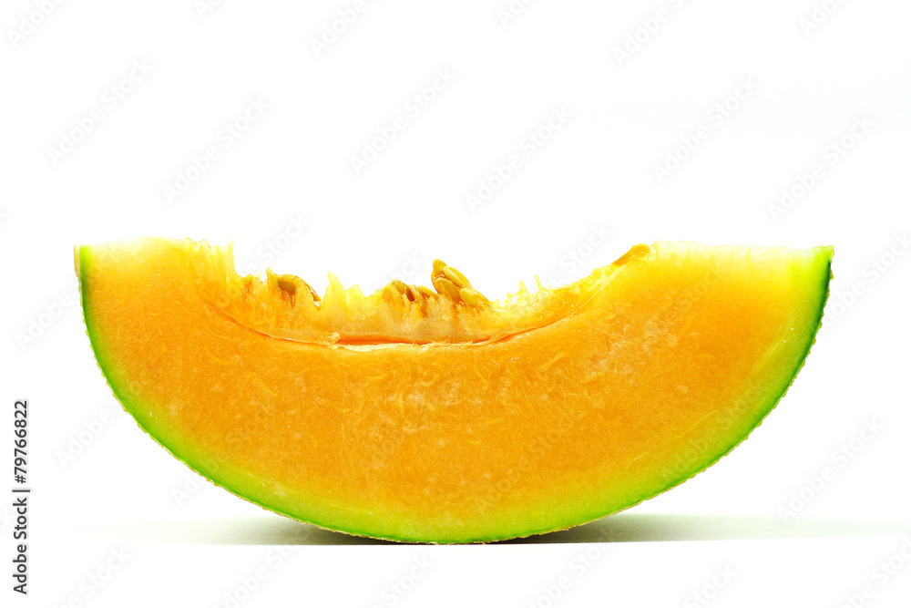 Rock Melon isolated on white background