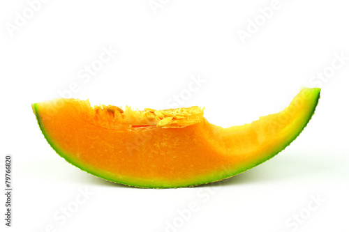 Rock Melon isolated on white background