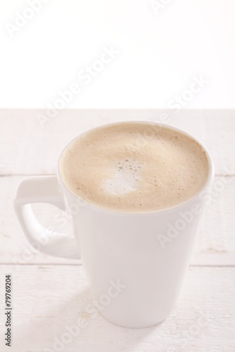 mug of cappuccino coffee