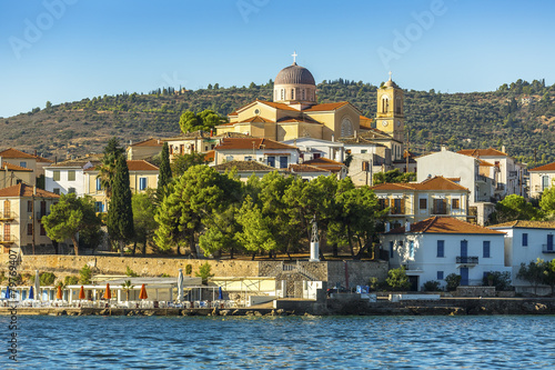 View from the sea of buildings . photo