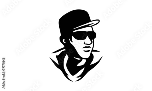 silhouette logo icon vector