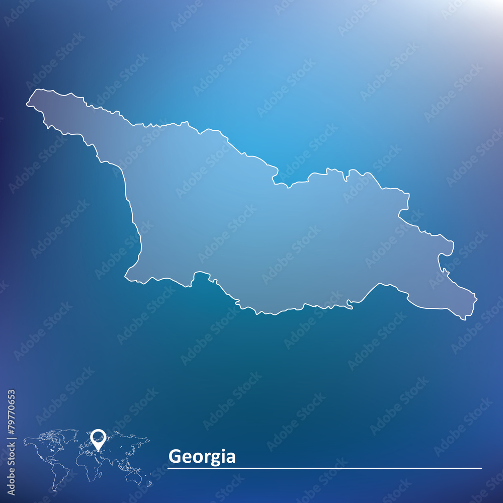Map of Georgia Map of Georgia