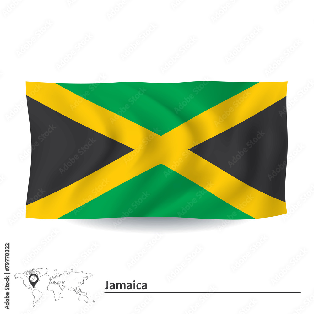 Fototapeta premium Flag of Jamaica