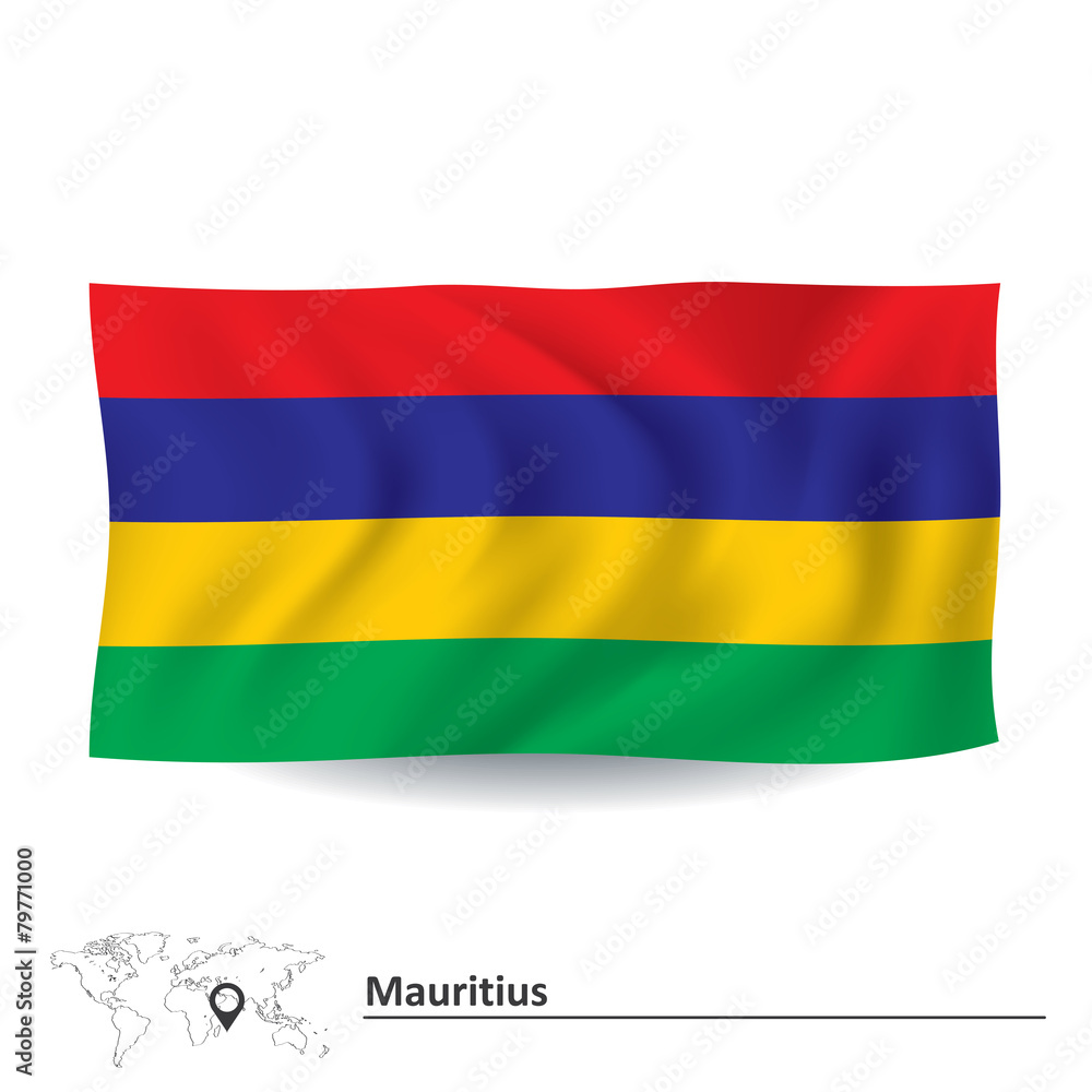 Fototapeta premium Flag of Mauritius