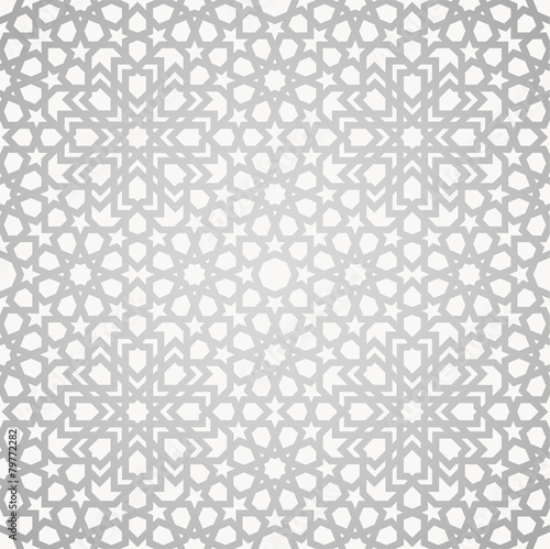 Background with seamless pattern in islamic style
