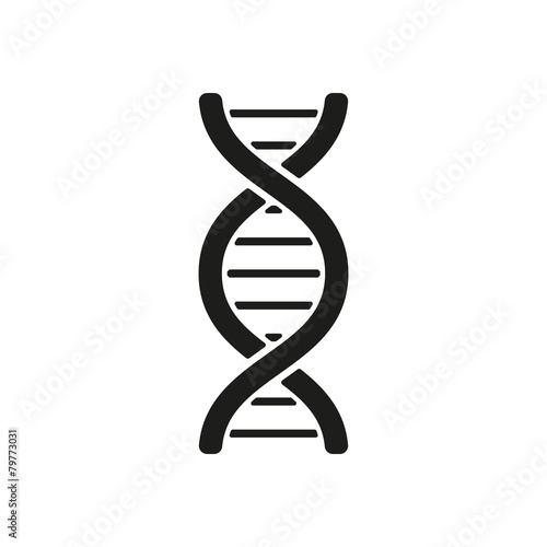 The dna icon. DNA symbol. Flat photo