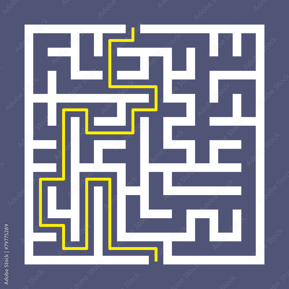 trendy square labyrinth