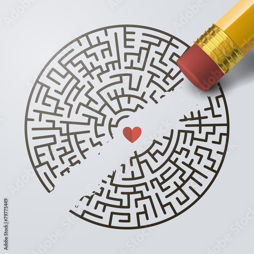 incomplete circular maze
