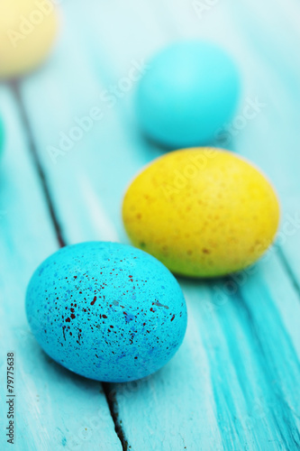 Spotted colored eggs