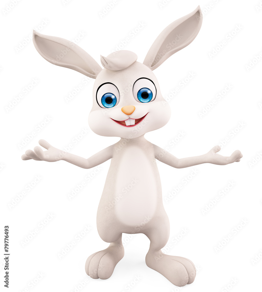 Easter Bunny with presentation pose
