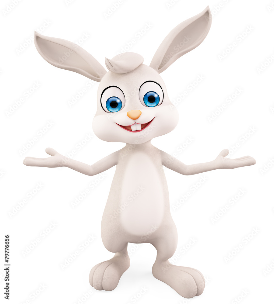 Easter Bunny with presentation pose Easter Bunny with presentation pose