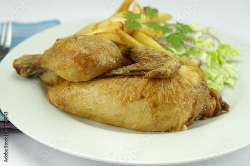 poulet, frites