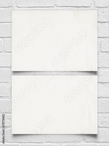 Advertisement on the wall. Background for Business.