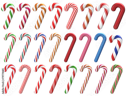 Christmas Candy Cane Set