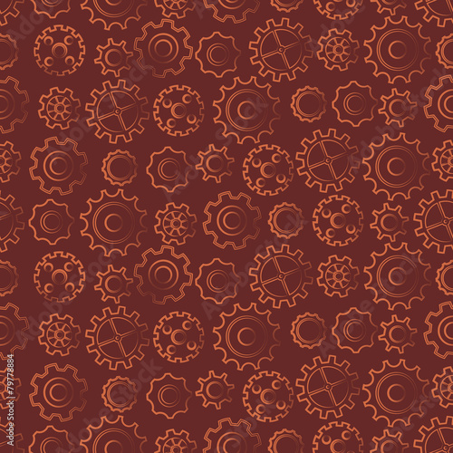 abstract seamless background with gears