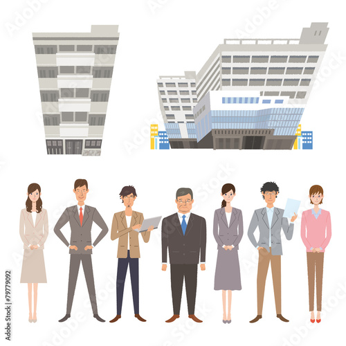 働く人々　ビジネスマン　ビジネスウーマン