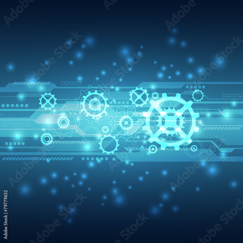 Abstract future technology concept background, vector