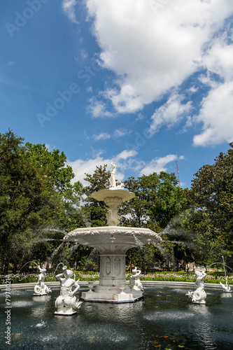 Ornate Fountain in Forsyth Park photo