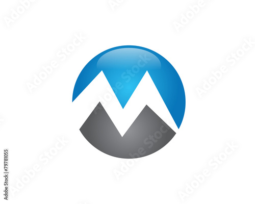 M circle font logo template Free Download M circle font logo template - GFXLoad