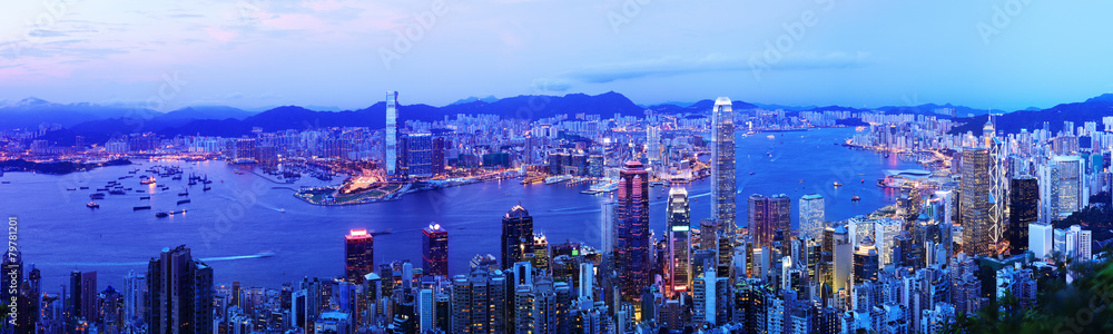 Fototapeta premium Hong Kong at Night