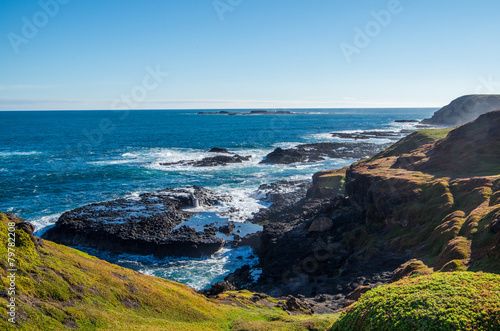 Rugged Australian coastline on Phillip Island