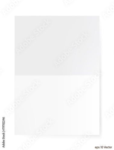 White A4 size paper sheet, Vector