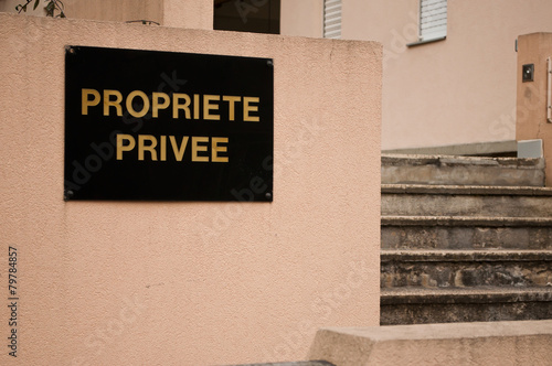 propriété privée