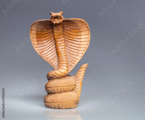 abstract wooden cobra
