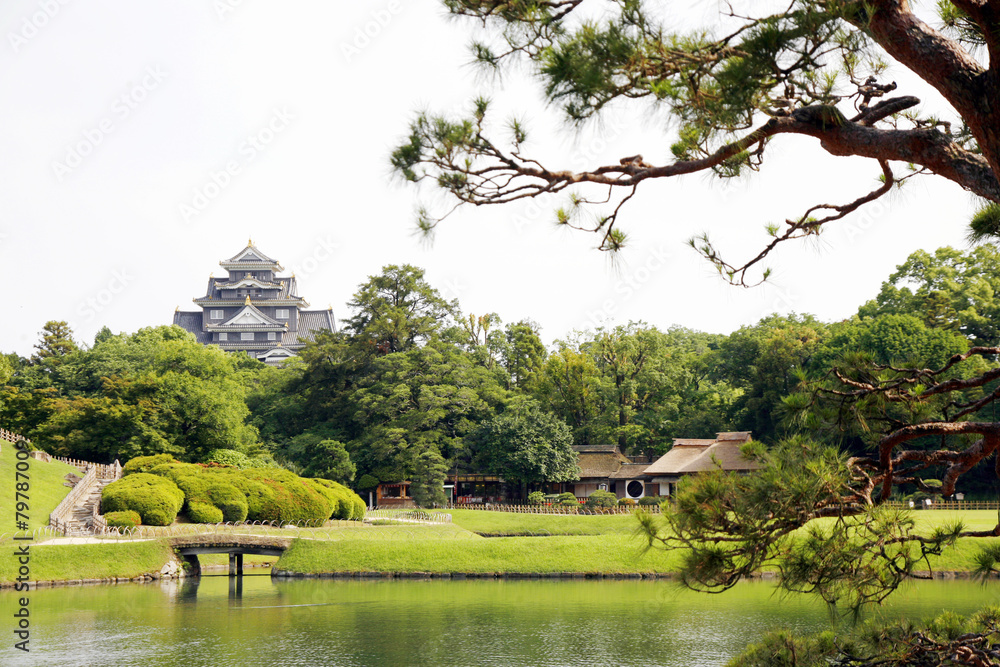 Naklejka premium 岡山後楽園