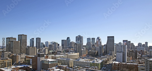 large view of downtown montreal