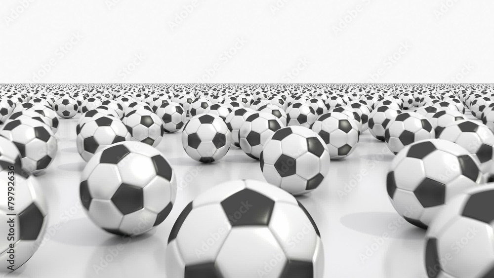 Endless soccer balls flight Endless soccer balls flight