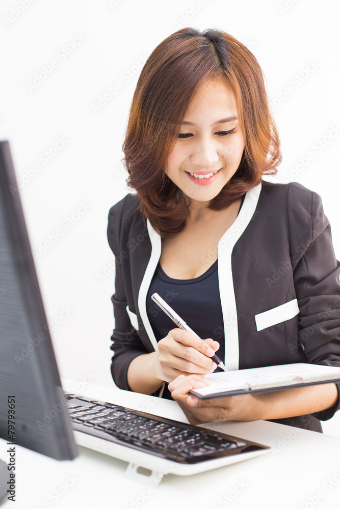 young asian businesswoman working in office young asian businesswoman working in office