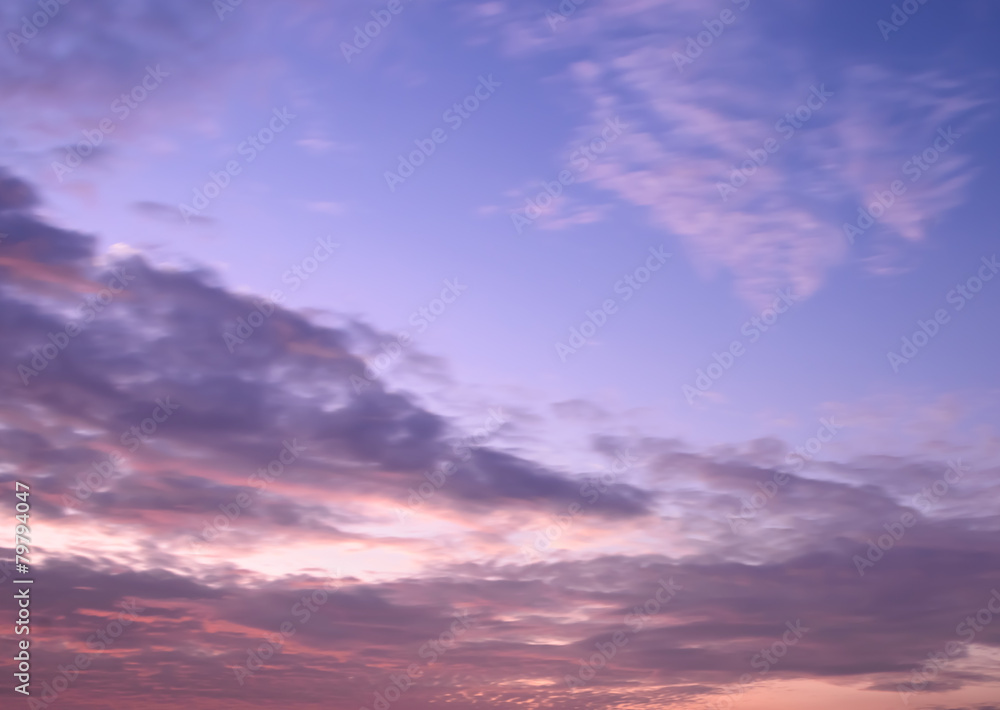 Beautiful twilight sky background