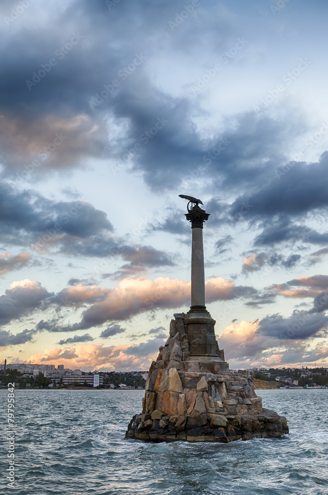 Monument to the wreck in Sevastopol