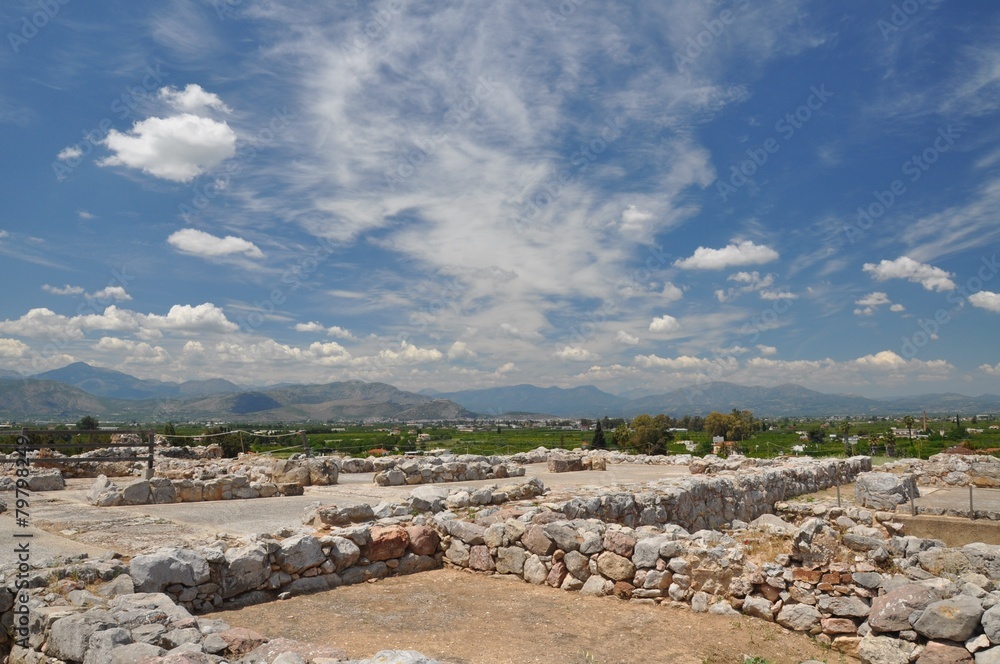Ruins of Myceanaean Palace in Tiryns