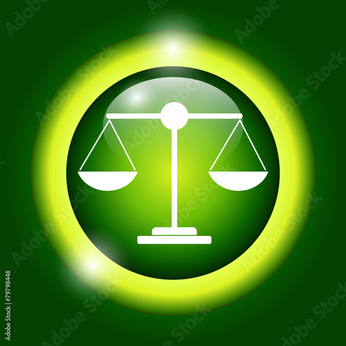 Scale icon - vector illustration