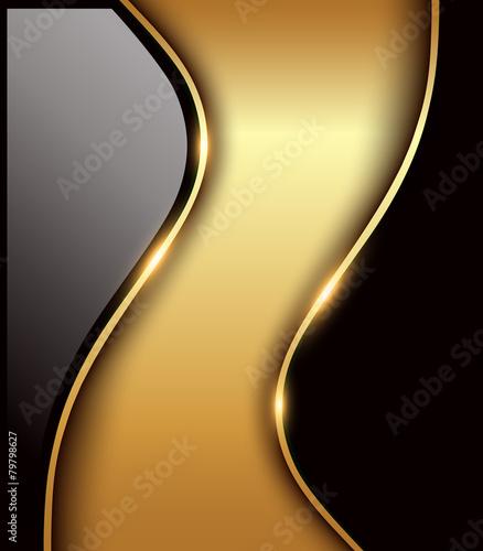 Business background black and gold