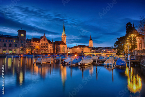 Zürich am Abend, Schweiz