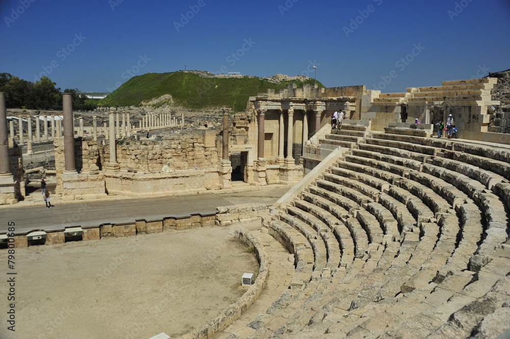 The amphitheatre in Beth Shean National Park, Israel