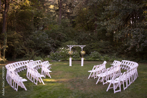 Wedding Ceremony Chairs and Arch