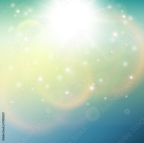 Blurry sunny scene background