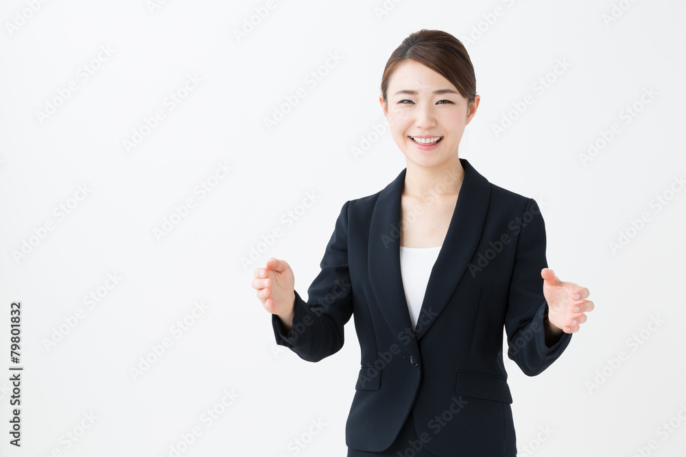 asian businesswoman isolated on white background asian businesswoman isolated on white background