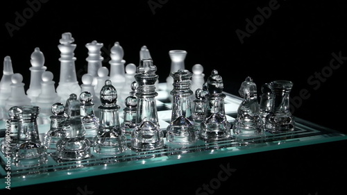 Move in chess on chesboard photo