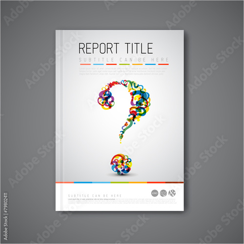 Modern Vector abstract brochure design template