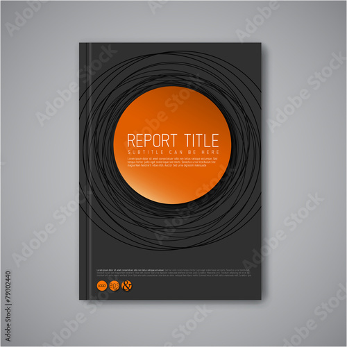 Modern Vector abstract brochure design template