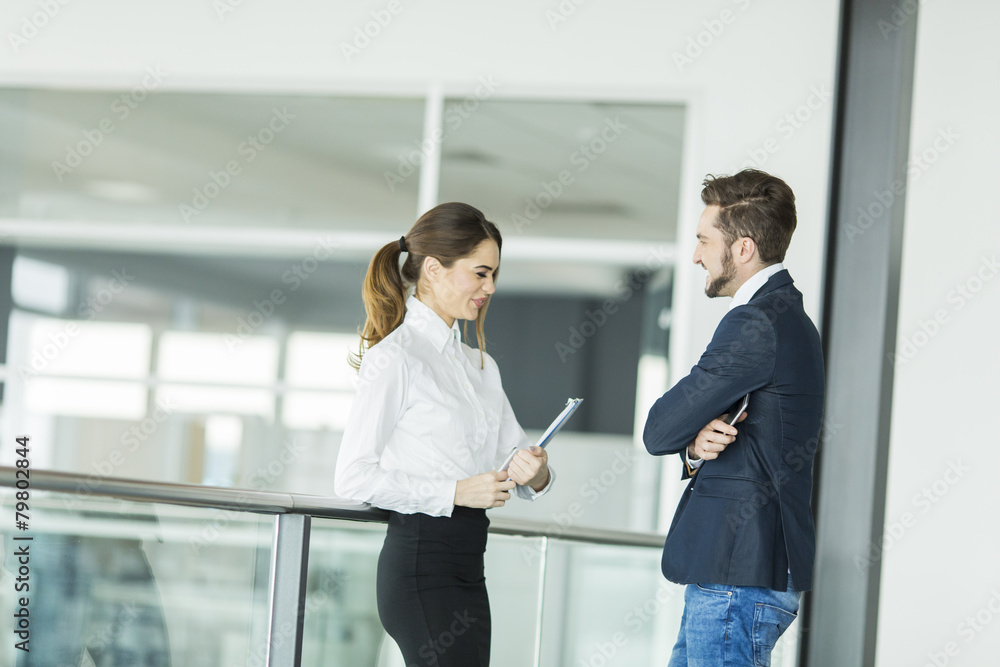 Young couple in the office Young couple in the office