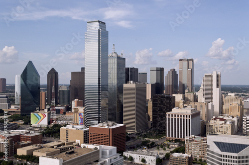 Skyline of Dallas Texas on a Sunny Day