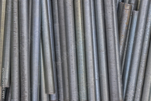 Canvas Print Close up of long screw thread 2